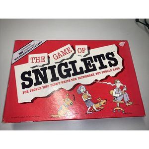 THE GAME OF SNIGLETS BY THE GAMES GANG -1989 - VINTAGE